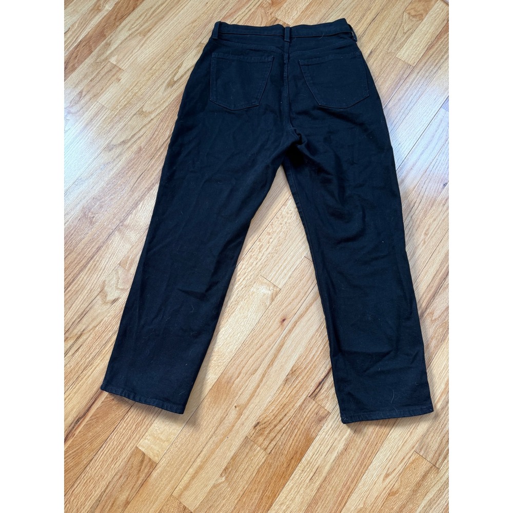 Old Navy Womens The Sky High Straight Black Jeans Extra High Rise Slim Pocket - Picture 8 of 8